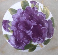 Cabinet Knob Purple rhododendron