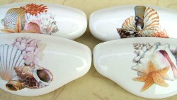 Drawer Pull Sea Shell seashell available at mariansceramics.com