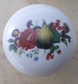 Cabinet knobs Pear flowers