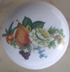 Cabinet knobs Pear flowers