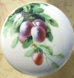 Cabinet knobs plums
