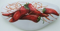 CERAMIC CABINET DRAWER PULL SOUTH WEST SOUTHWEST pulls KNOBS vegetables CHILI  PEPPER