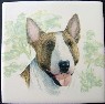 Ceramic Tile Bull Terrier