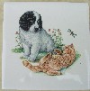 Ceramic Tile Puppy & Kitten