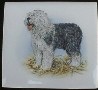 Old English Sheep Dog ceramic tile
