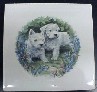 West Highland Terrier Puppies Ceramic Tile
