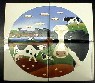 Ceramic Tile cow Mural holstein