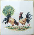 Ceramic Tile Chickens rooter Hen