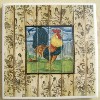 Ceramic Tile Toile Rooster