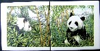 Ceramic Tile Mural Panda Bear