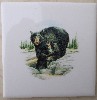 Ceramic Tile Black Bear