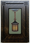 Craftsman Hanging Lantern Framed Handmade Tile Click To Enlarge