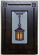 Craftsman Hanging Lantern Framed Handmade Tile Click To Enlarge