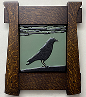 Crow Raven Sky Framed Art Tile Click To Enlarge
