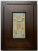Frank Lloyd Wright Inspired Prairie Framed Handmade Tile Click To Enlarge