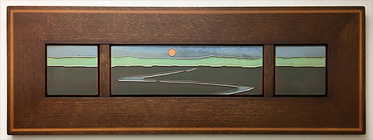 Landscape Stream Byrdcliffe Inspired Framed Tile Display Click To Enlarge