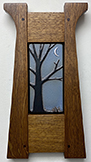 Tree With Crescent Moon Framed Handmade Art Tile Click To Enlarge