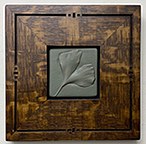 Framed Ginkgo Leaf Art Tile Click To Enlarge