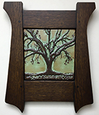 Framed Live Oak Tree Handmade Tile Click To Enlarge