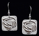 Arts & Crafts Mackintosh Rose Earrings