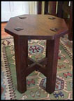 Arts & Crafts Octagonal Table Mission Oak Stand