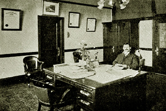 John H. Jones in the President and Treasurer's office.