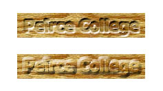 Peirce College with Emboss Effect