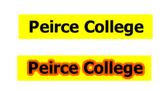 Peirce College with Glow Effect