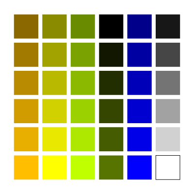 25 Color palette for Halloween scene