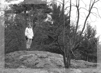 Debbie on King Phillip's Lookout