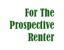 For the Prospective Renter