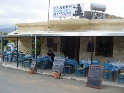 Ta Aptera Taverna in Megala Chorafia, Crete, Kreta.