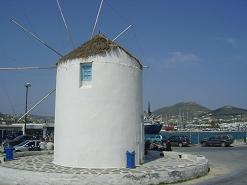 Paros, Parikia, the windmill in the harbour