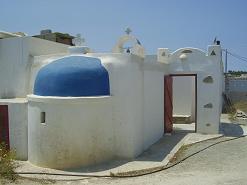 Church near Laggeri Beach Paros
