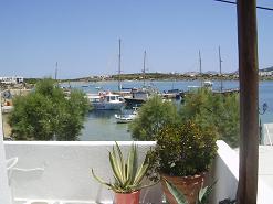 view from Rocco's Studios in Antiparos