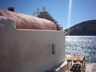 The small church in the bay of Agia Anna.