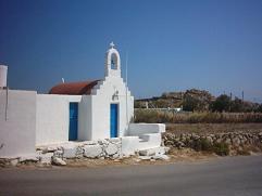 The church near Agia Anna Beach