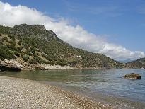 Samos, beach near Limnionas