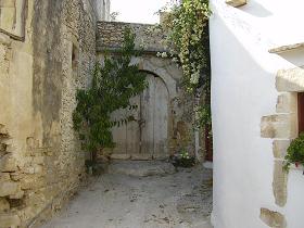 Het dorp Aspro bij Almirida, Kreta