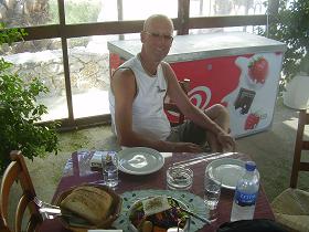 Kotapi Taverna in Rodakino Beach, Crete, Kreta.