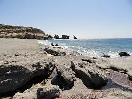 Triopetra beach Crete, Triopetra beach op Kreta