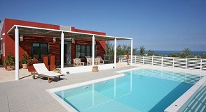 Maleme Beach, Villa Bamboo, Crete.