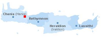 map of Crete