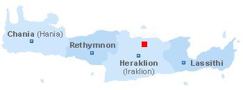 map of Crete