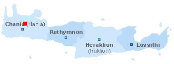 map of Crete