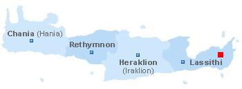 Map of Crete