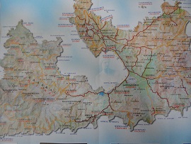 Milos map, Milos plattegrond