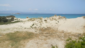 Mikri Vigla beach on Naxos