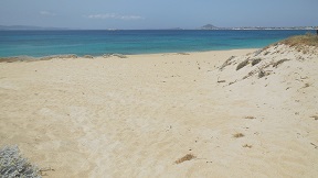 Mikri Vigla beach on Naxos