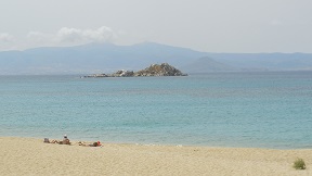 Mikri Vigla beach on Naxos